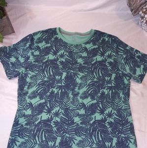 Vintage old navy blue n teal large t shirt